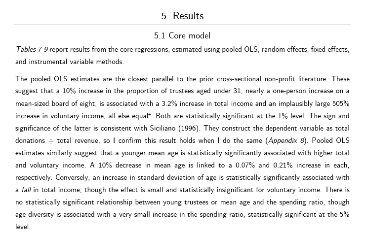 Dissertation results section